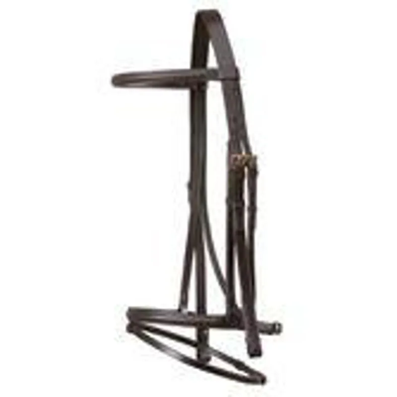 Jeffries Wembley Padded Flash Bridle with Rubber Reins
