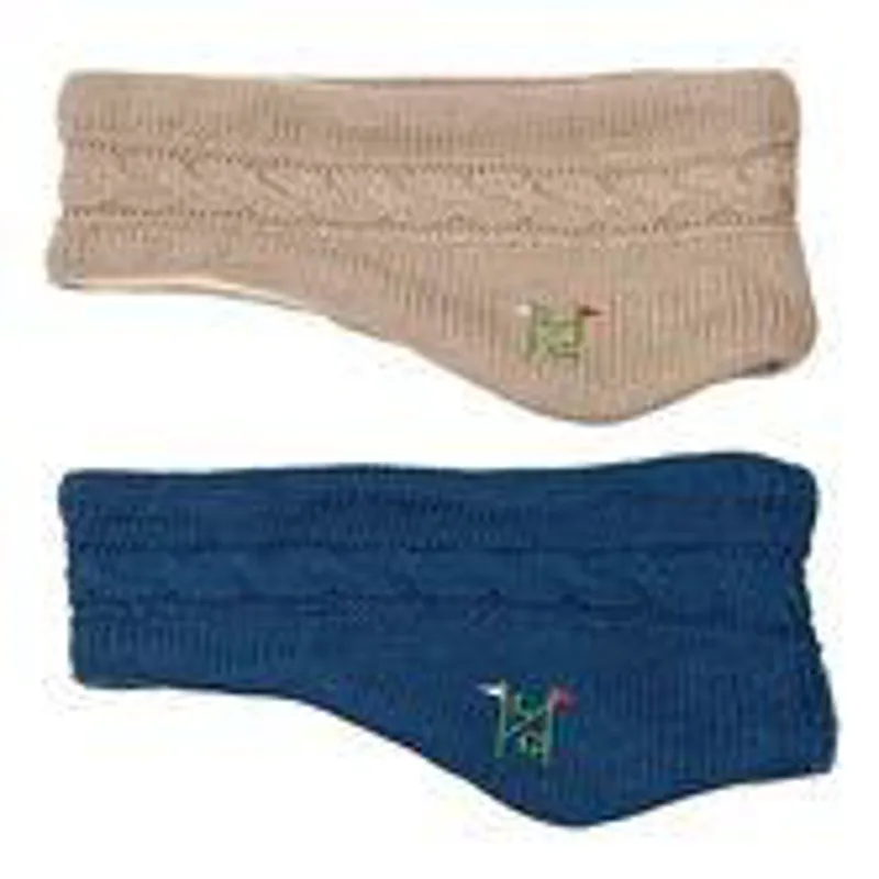 Lucinda Green Cable Knit Earwarmers