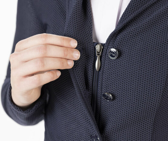 Hidden zips on riding jackets