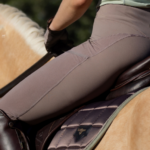 Rider riding a horse in LeMieux legwear