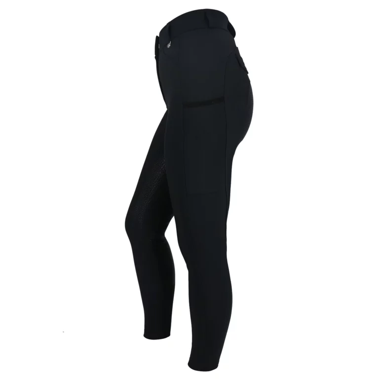 Woof Wear Hybrid Full Seat Riding Tights Ladies in Black