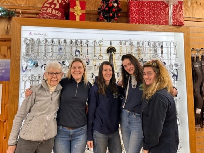 RB Equestrian staff smiling for a shot inside the store