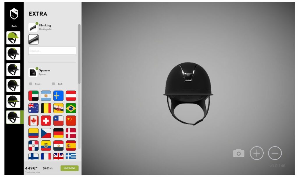Choose extra options on your Samshield Riding Hats