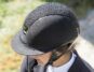 A rider wearing a Samshield Riding Hat