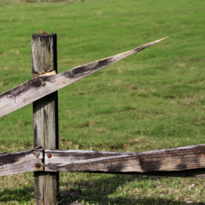 A broken fence