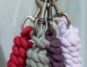 Four leadropes hanging from a clip