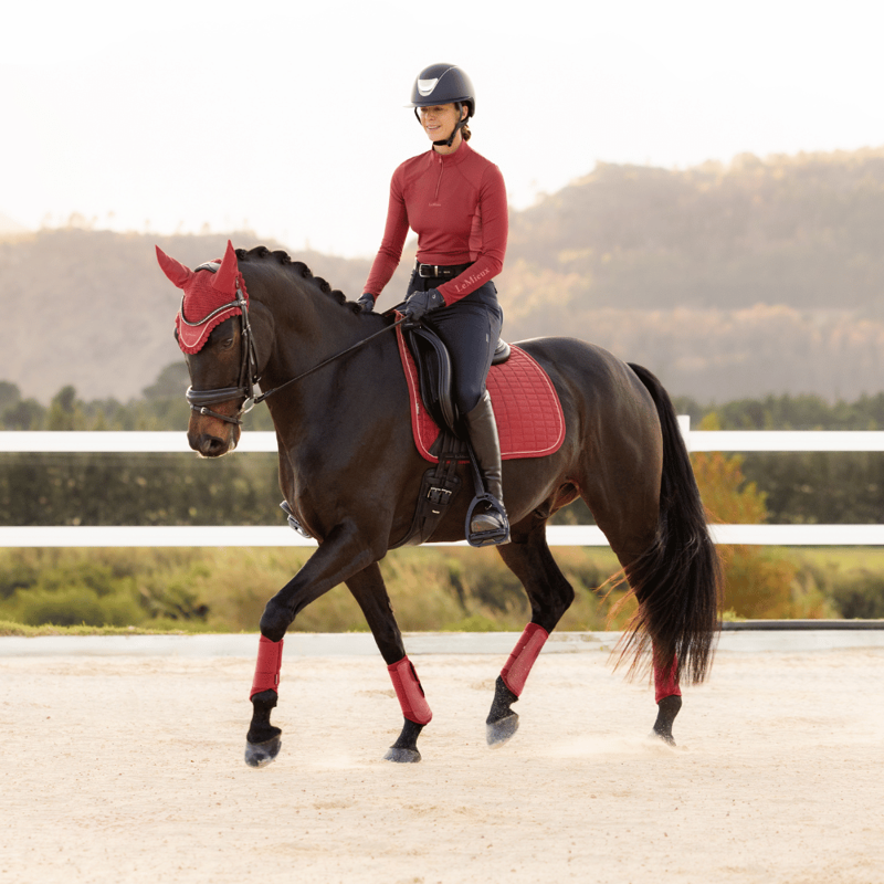 Warm autumnal tones for horse and rider