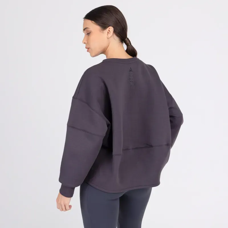 Aubrion React Sweatshirt Ladies in Charcoal-1