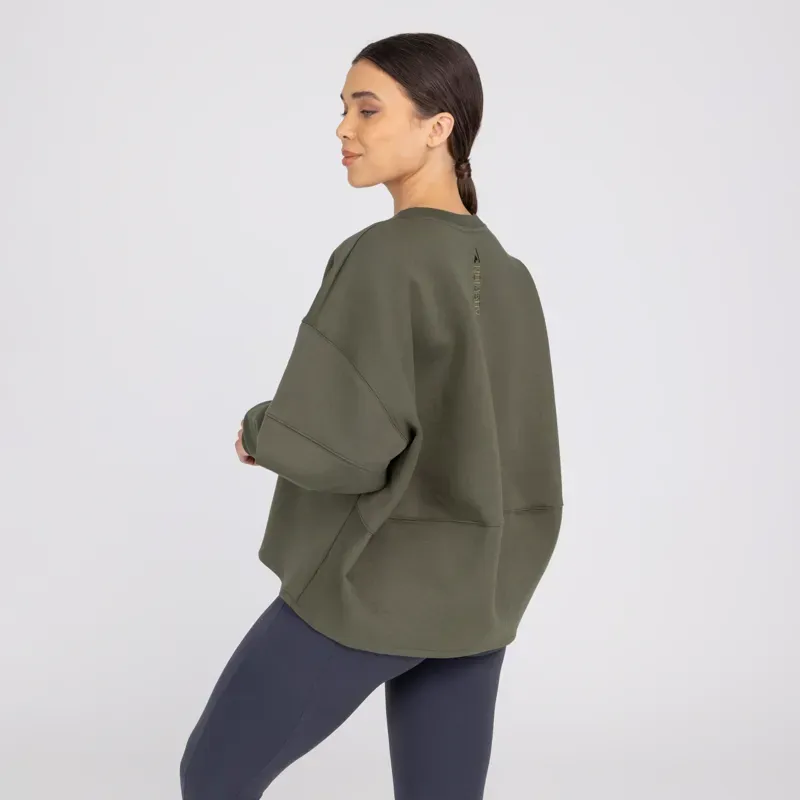 Aubrion React Sweatshirt Ladies in Khaki-1