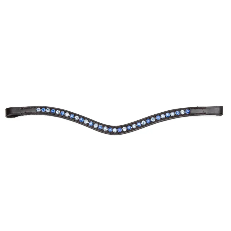 Velociti GARA Blue Diamante Browband in Black