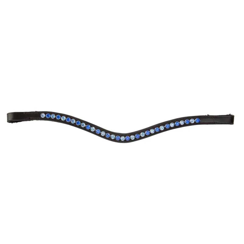 Velociti GARA Blue Diamante Browband in Havana