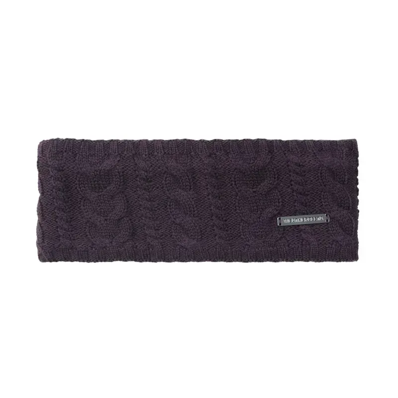 WeatherBeeta Knitted Headband in Blackberry