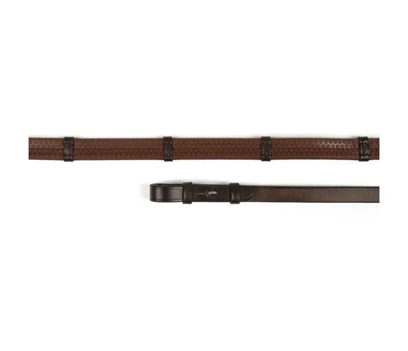 Velociti GARA Pimple Grip Continental Reins in Havana