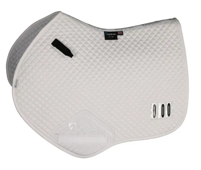 ARMA Numbered Jump Saddlecloth in White