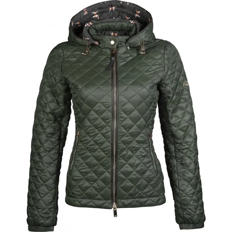 HKM Quilted Beagle Jacket Ladies in Green