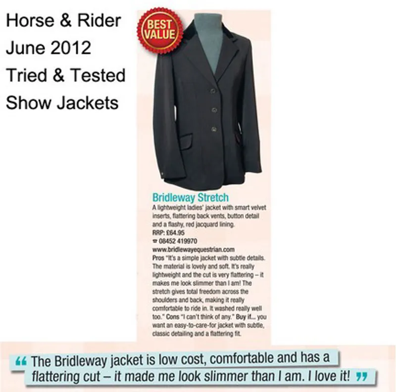 Bridleway Ladies Stretch Show Jacket-1