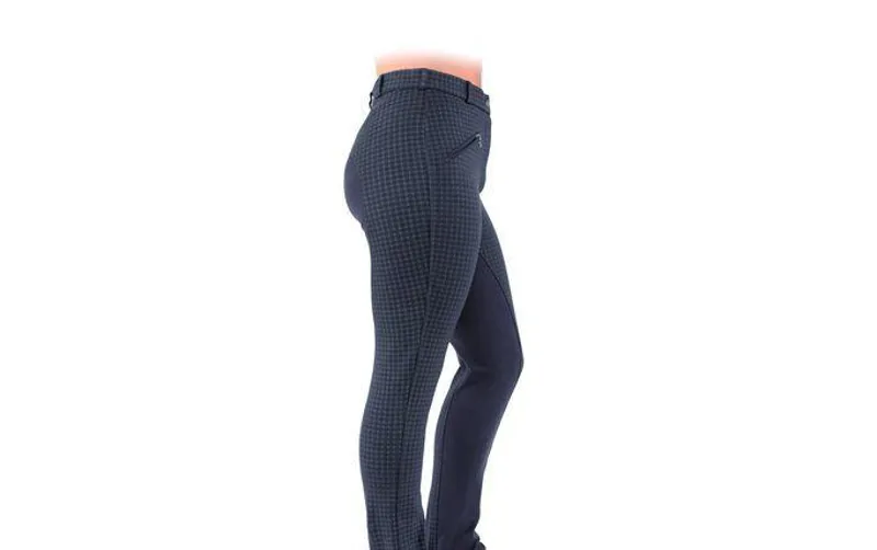 Bridleway Ladies Premium Checked Jodhpurs