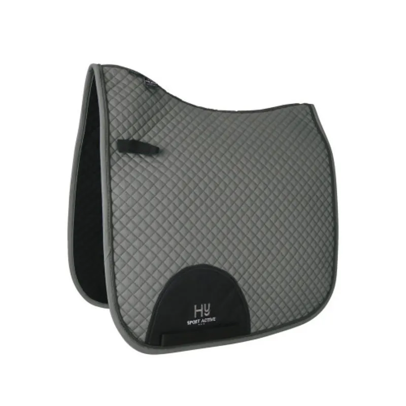 Hy Sport Active Dressage Saddle Pad in Pencil Point Grey - WEB EXCLUSIVE