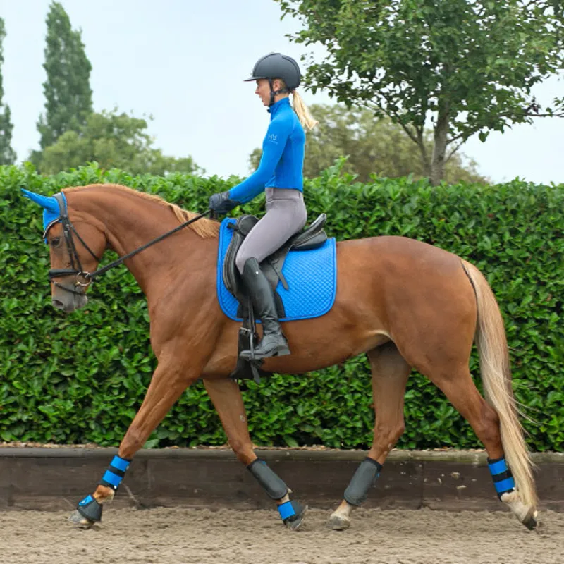 Hy Sport Active Dressage Saddle Pad in Jewel Blue - WEB EXCLUSIVE-1