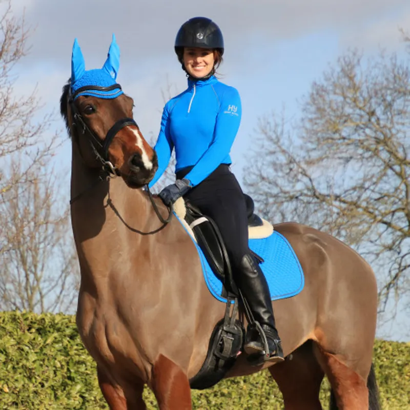 Hy Sport Active Dressage Saddle Pad in Jewel Blue - WEB EXCLUSIVE-2