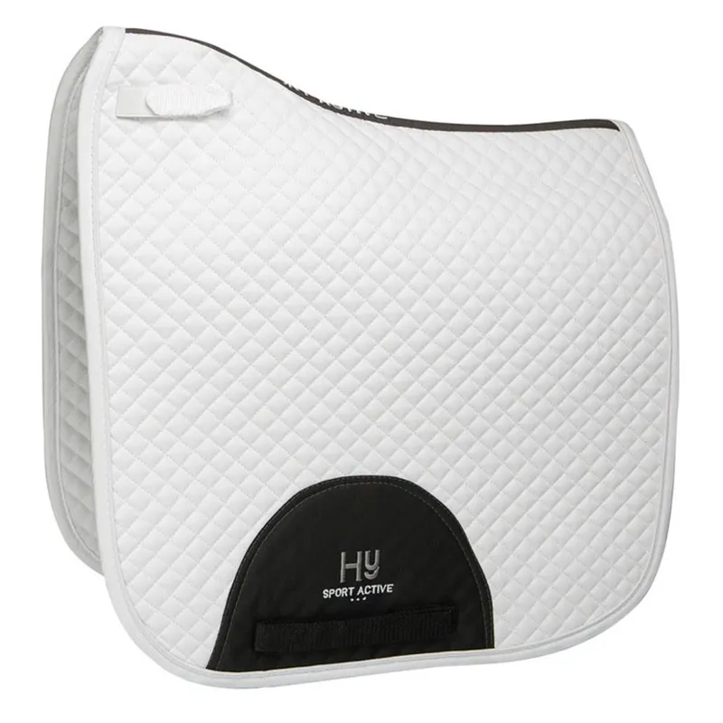 Hy Sport Active Dressage Saddle Pad in White - WEB EXCLUSIVE