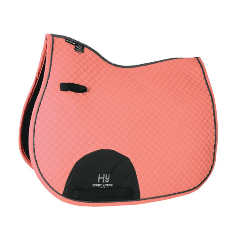 Hy Sport Active GP Saddle Pad in Coral Rose - WEB EXCLUSIVE