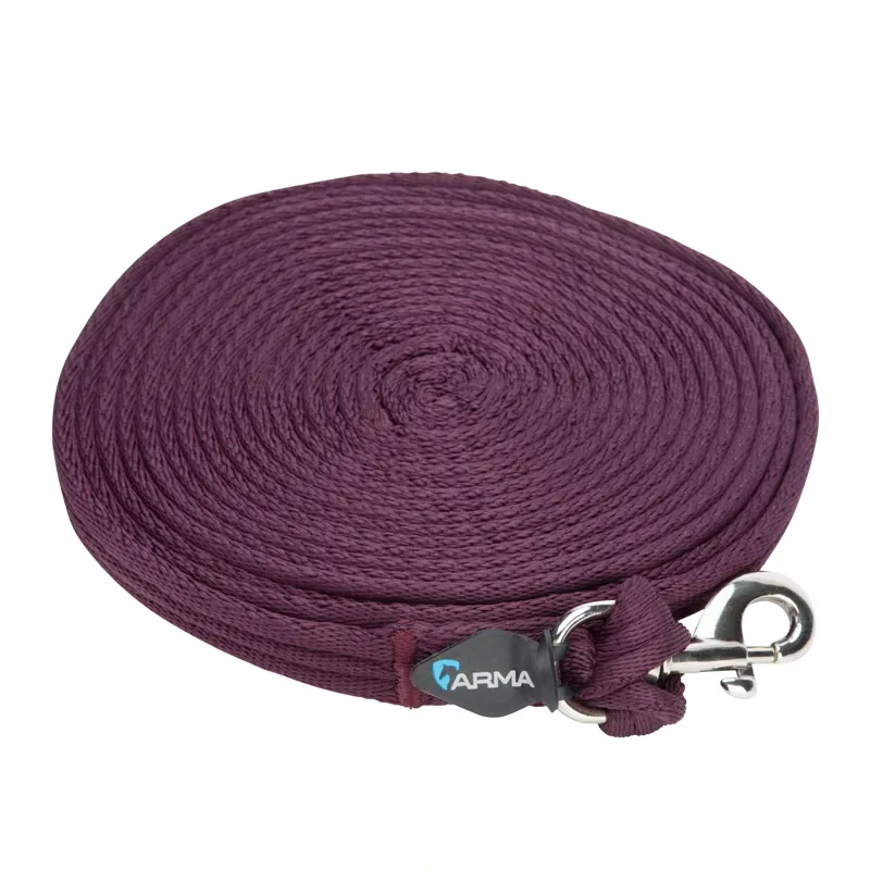 Arma Cushion Web Lunge Line in Black Cherry