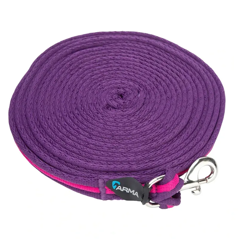 Arma Cushion Web Lunge Line in Magenta and Plum