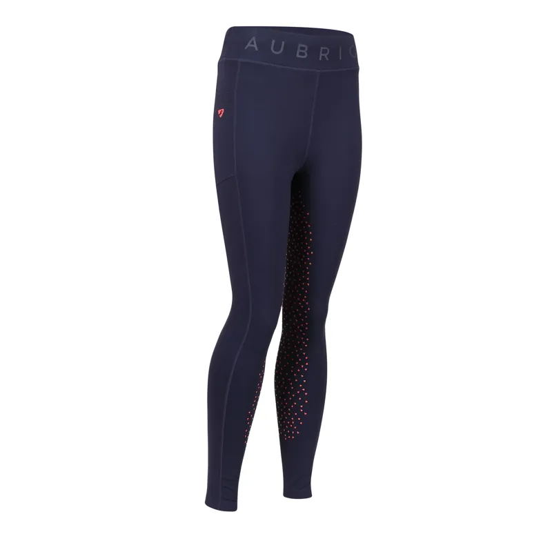 Aubrion Non-Stop Riding Tights Juniors in Navy