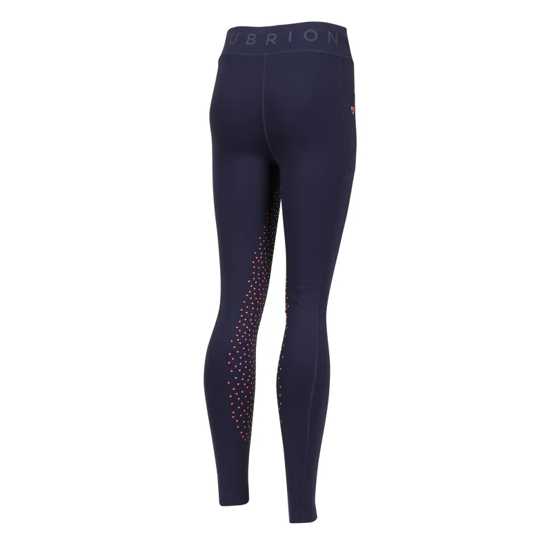 Aubrion Non-Stop Riding Tights Juniors in Navy-1