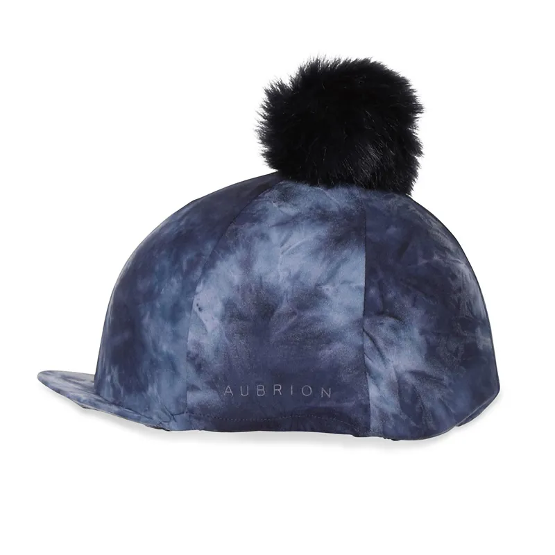 Aubrion Pom Pom Hat Cover in Navy Tie Dye