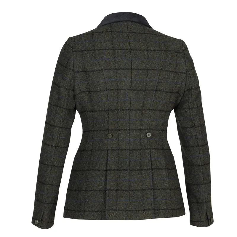 Aubrion Saratoga Jacket Ladies in Dark Green Check-1