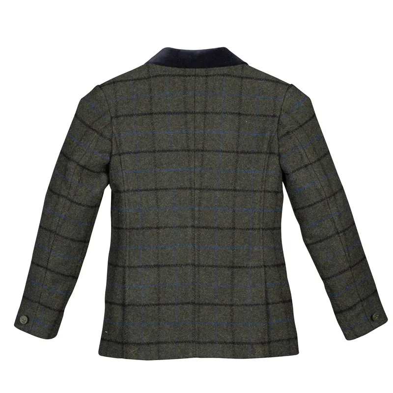 Aubrion Saratoga Jacket Childs in Dark Green Check-1