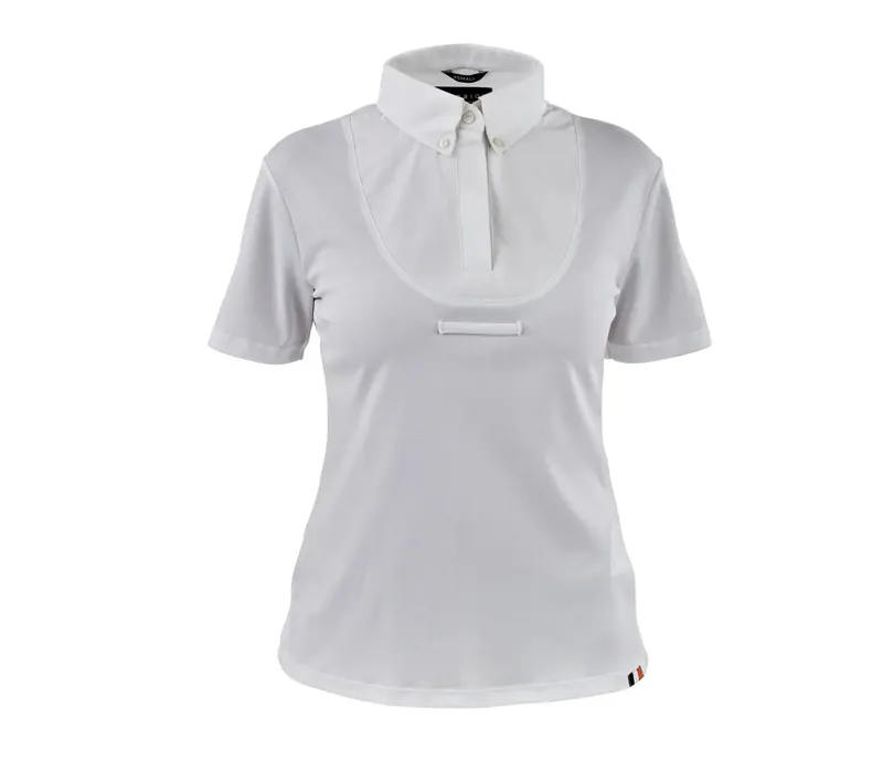 Aubrion Short Sleeve Tie Shirt Ladies in White
