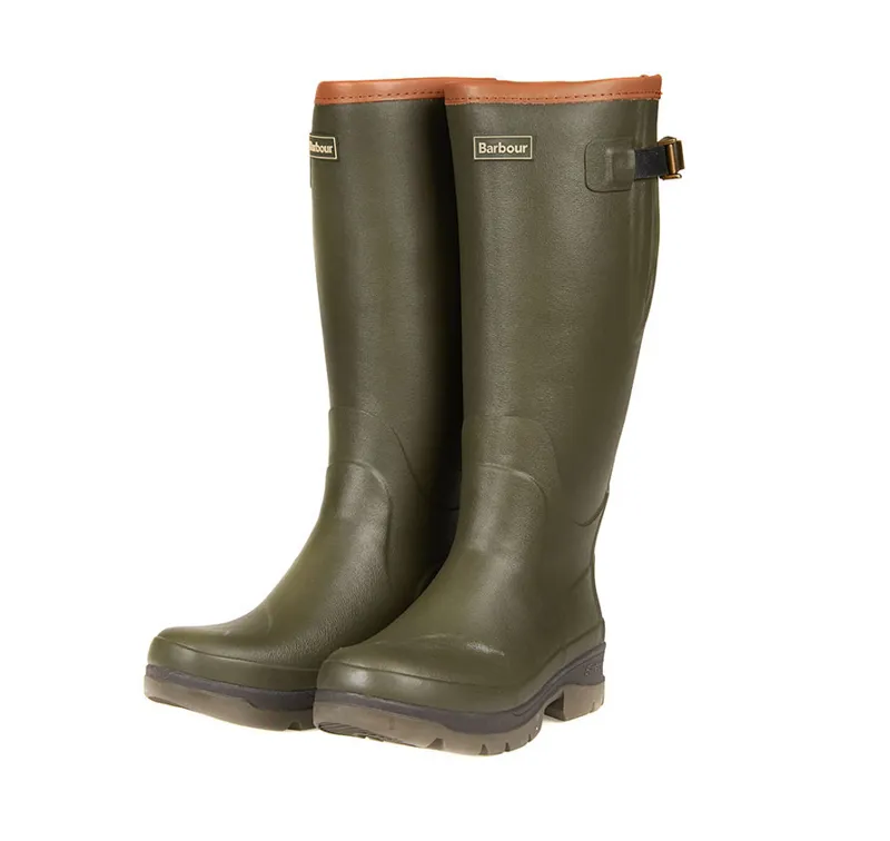 Barbour Tempest Wellington Boots Olive Unisex