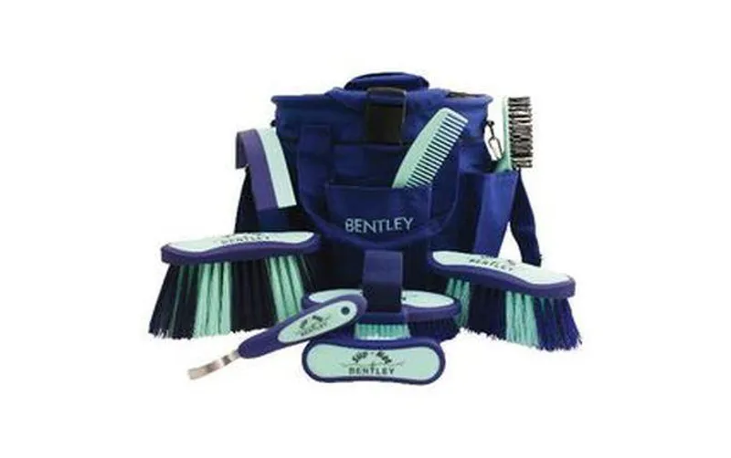 Bentley Deluxe Grooming Kit Navy & Mint