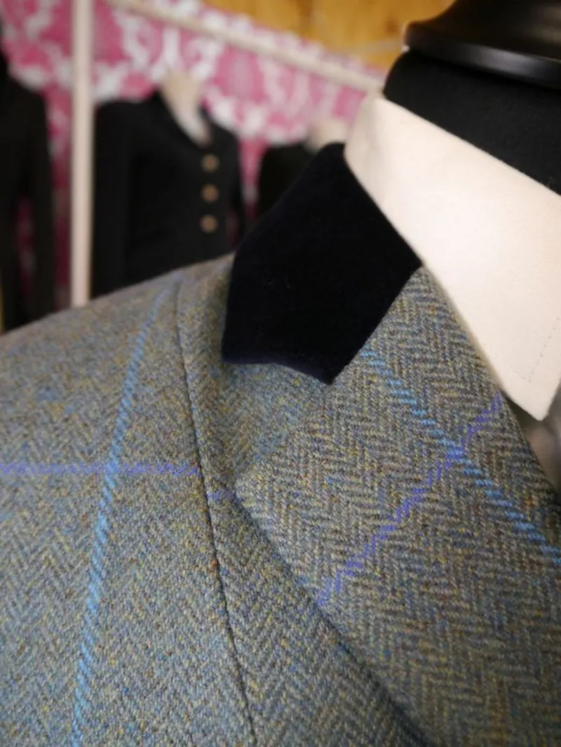 Mears Mobberley Tweed Jacket Ladies Blue and Turquoise-5