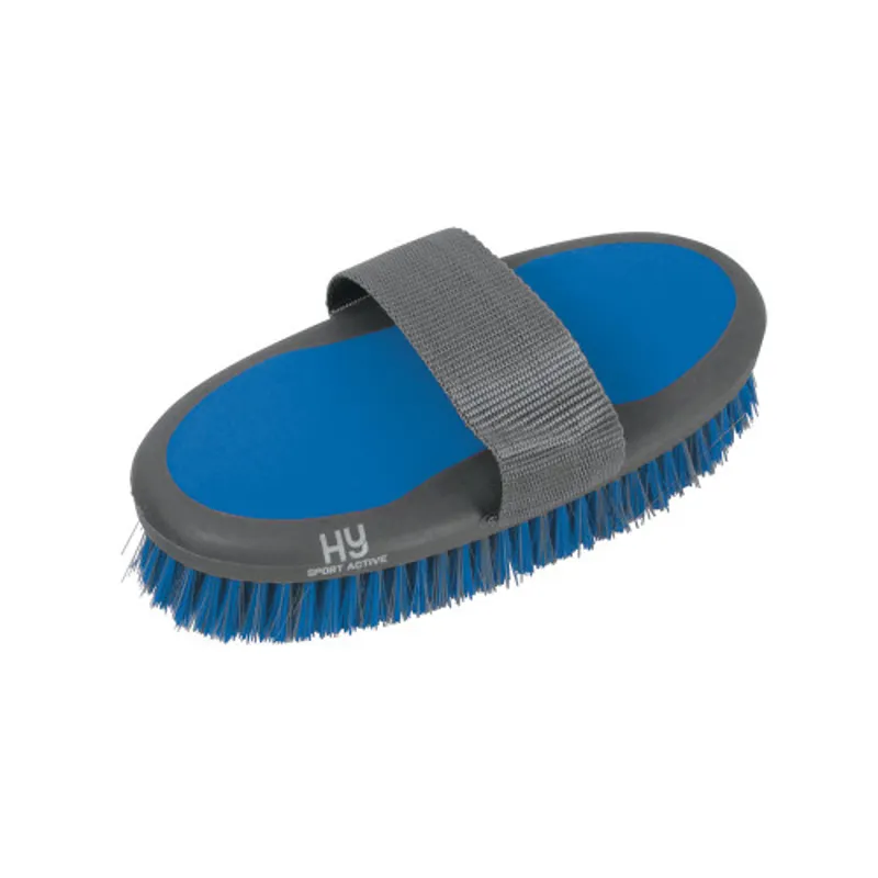 Hy Equestrian Sport Active Body Brush in Jewel Blue - WEB EXCLUSIVE