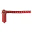 ShowQuest Boston Browband in Red/Red/Gold - WEB EXCLUSIVE