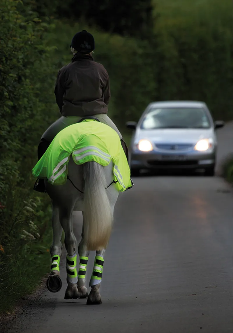 Bridleway Reflective Leg Wraps Yellow-1