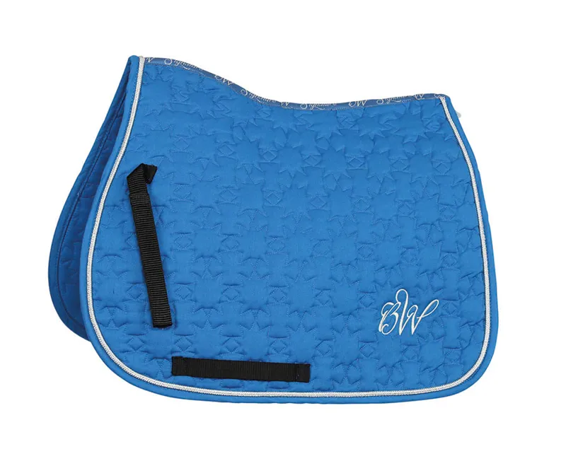 Bridleway Signature Star Saddlecloth Blue