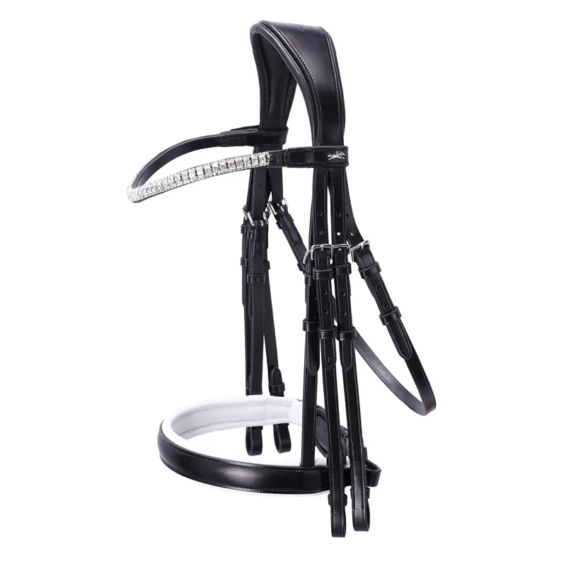 Schockemohle Brindisi Double Bridle in Black and White