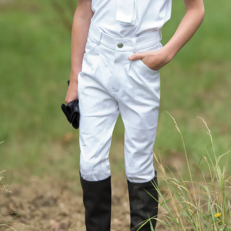 Equetech Sports Breeches Boys in White