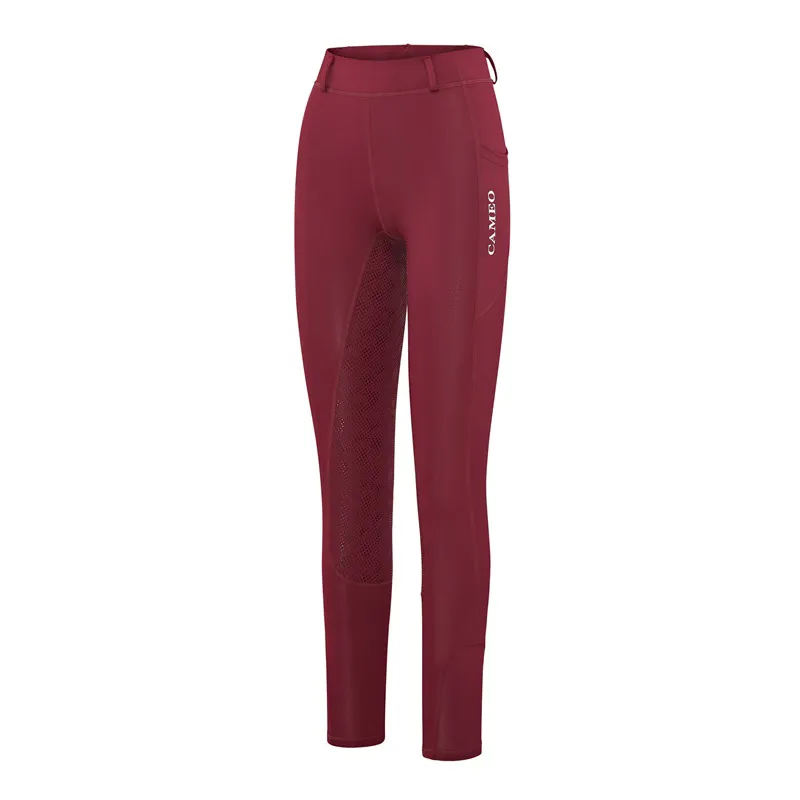 Cameo Performance Riding Tights Ladies in Plum