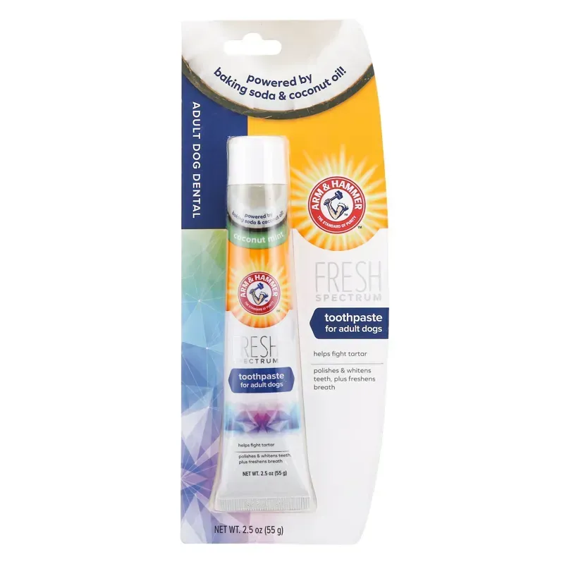 Arm and Hammer Fresh Coconut Mint Toothpaste For Adult Dogs in White
