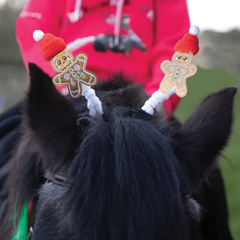 Equetech Gingerbread Man Bridle Boppers in Brown-1