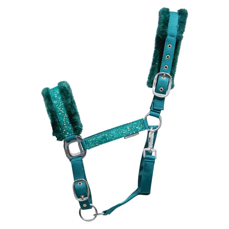 Hy Equestrian Dazzle Headcollar in Alpine Green