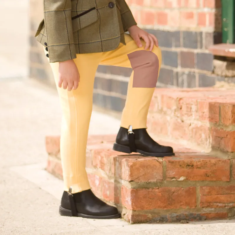 Equetech Dinky Deluxe Jodhpurs in Canary - WEB EXCLUSIVE