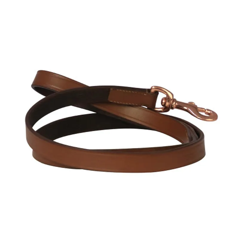 Benji and Flo Deluxe Padded Leather Dog Lead in Tan - WEB EXCLUSIVE