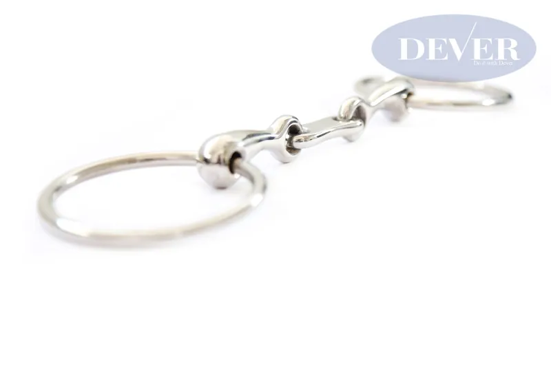 Dever Curved Mouth Loose Ring Snaffle with French Link-1